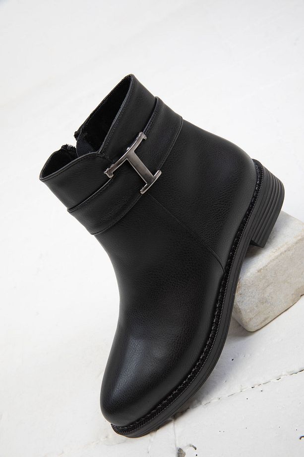 Siyah Kadın Bot & Bootie 19770 - 4