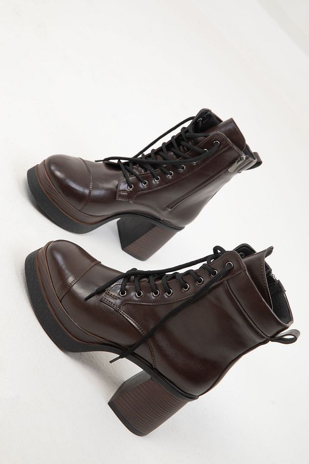 Kahve  Kadın Bot & Bootie 19756 - 3