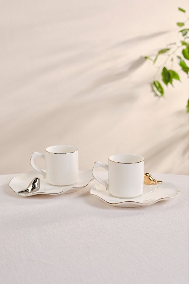X Müge Anlı Kuşlu 2-Person Coffee Cup 90 ml