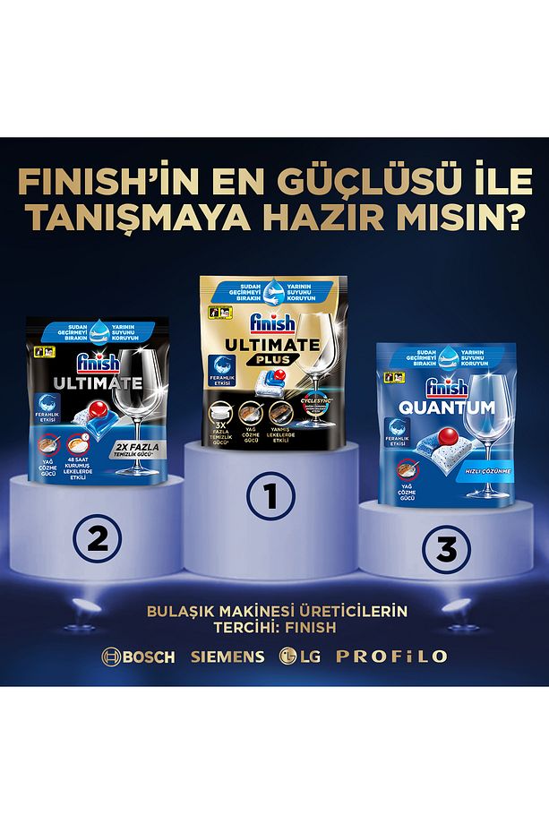 Ultimate Plus Bulaşık Makinesi Deterjanı75 Adet +Parlatıcı & Kurutucu 800 ml +Borcam Hediye - 7