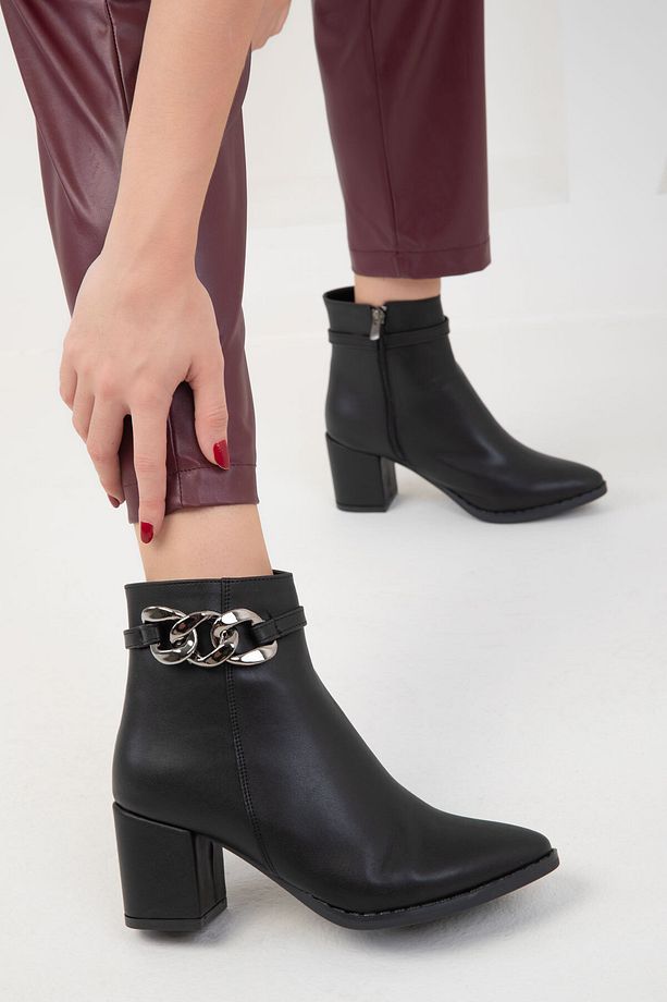 Siyah Kadın Bot & Bootie 17450 - 5