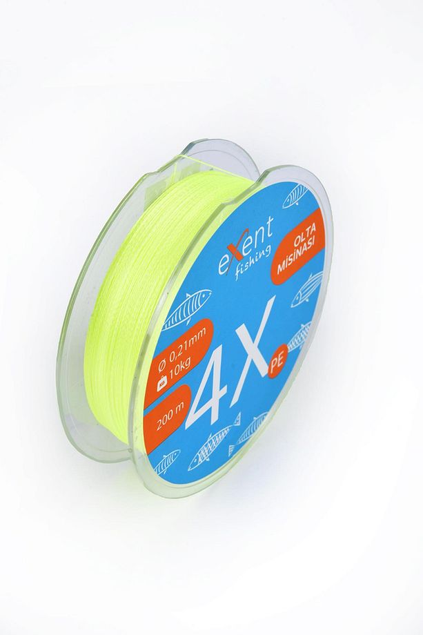 4 Örgü 0,21 mm 200 metre SARI Balıkçı Misinası - 3