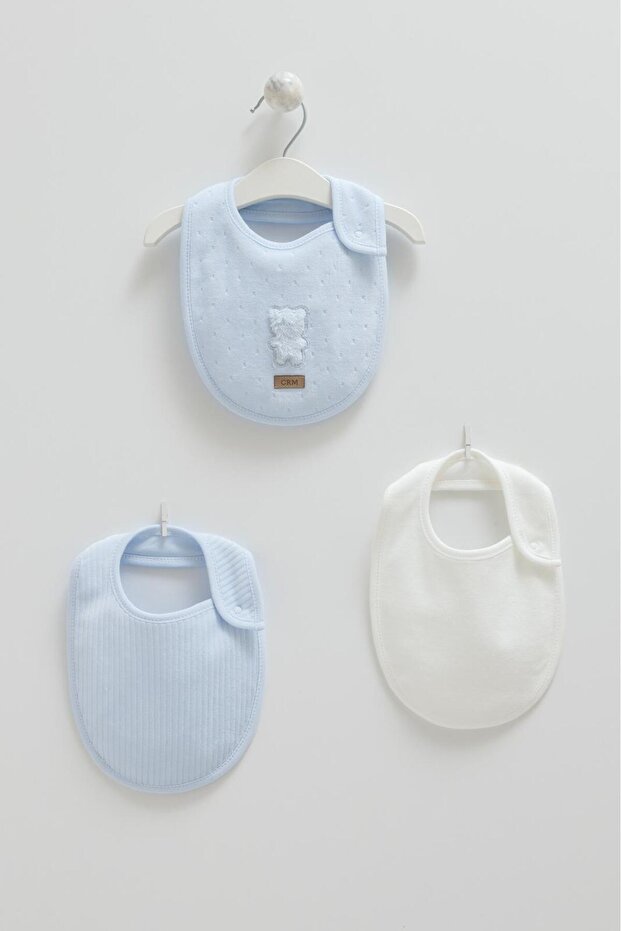 New Boy 3-Piece Velvet Teddy Bear Pattern Apron