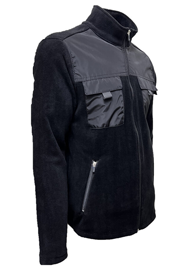 Ανδρικό μπουφάν Fleece Tactical Flecee Χωρίς Velcro σε Μαύρα Καπάκια! - 2