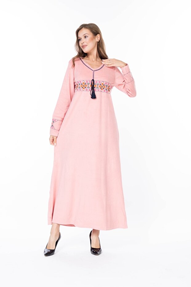 Women's Long Sleeve Velvet Dress