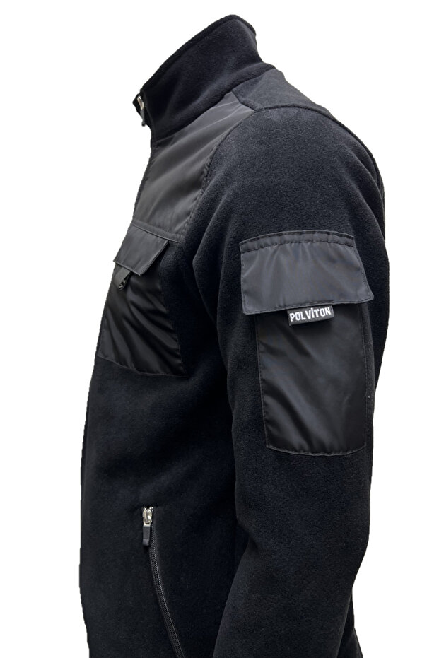 Ανδρικό μπουφάν Fleece Tactical Flecee Χωρίς Velcro σε Μαύρα Καπάκια! - 4