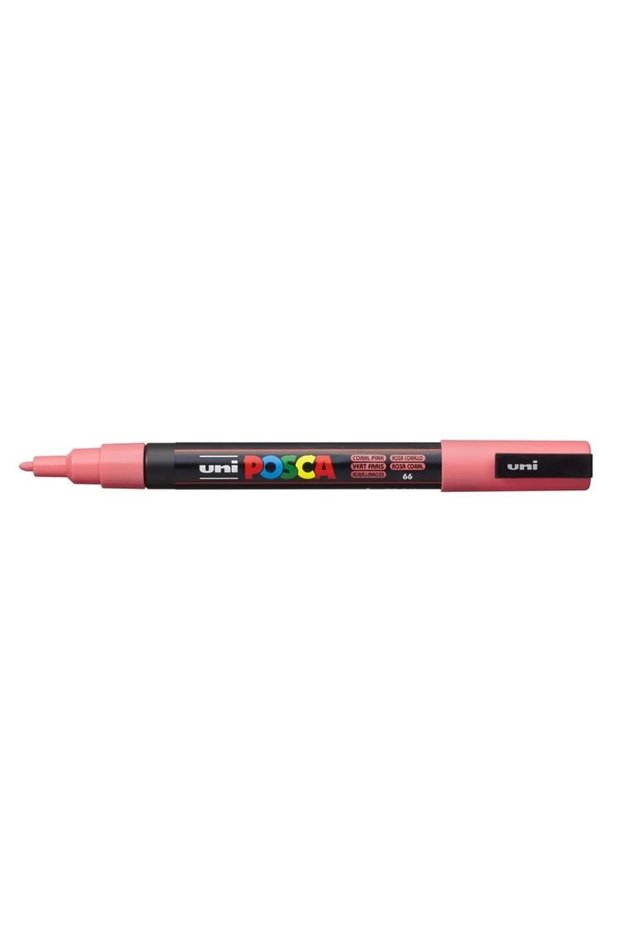 Uni Posca Water-Based Poster Marker 0.9-1.3 Coral Pink Pc-3M