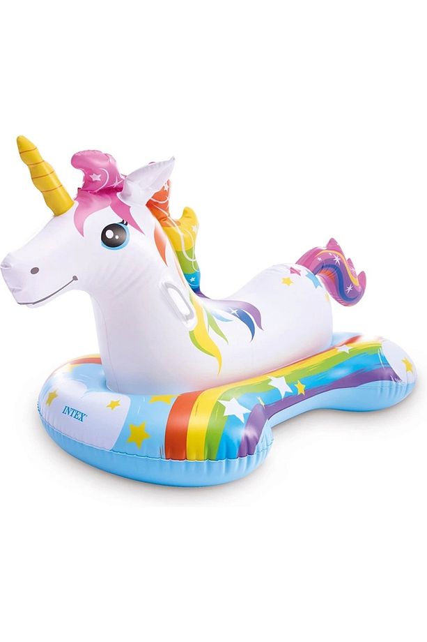 Wet Set 57552np Şişirilebilir Unicorn Sihirli Binici- Tutmaçlı 163x86cm - 2