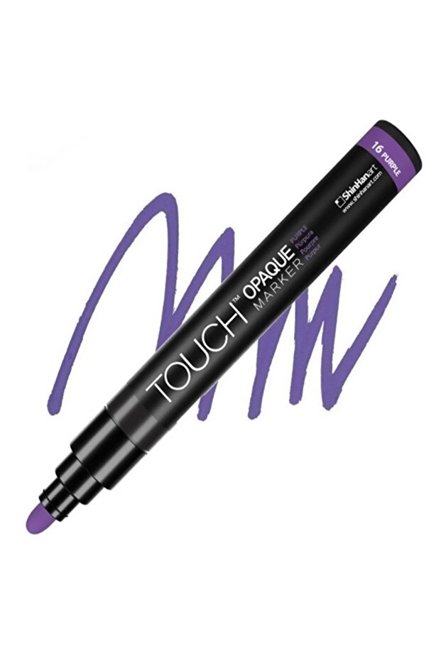 Opaque Water-Based Marker Pen 1.5-2.3mm - Medium Pack Purple 16 - Sh8613003-2024
