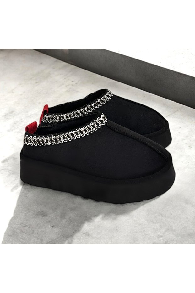 Short Boots Slippers with Fur Inside