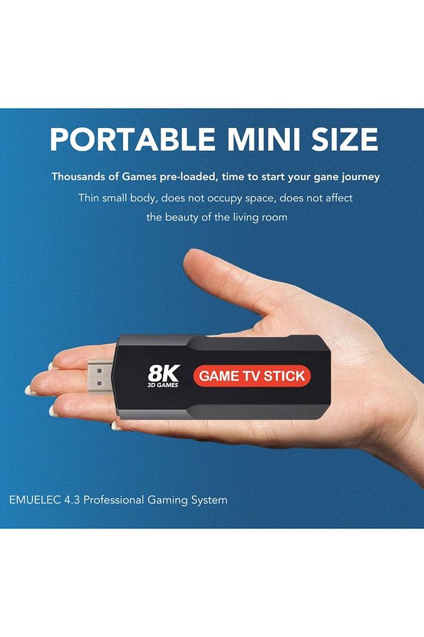 Q9 Game Tv Stick 8k Uyumlu Çift Sistem Android Tvbox Ve Oyun Kutusu 3d - 4