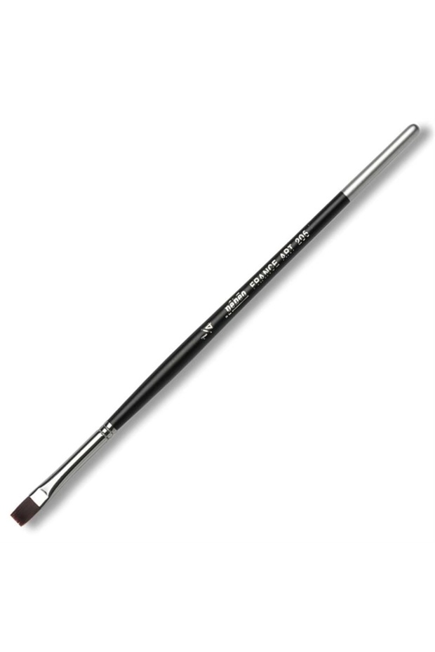 Flat Cut Handle Oil Acrylic Brush Black No:1/4