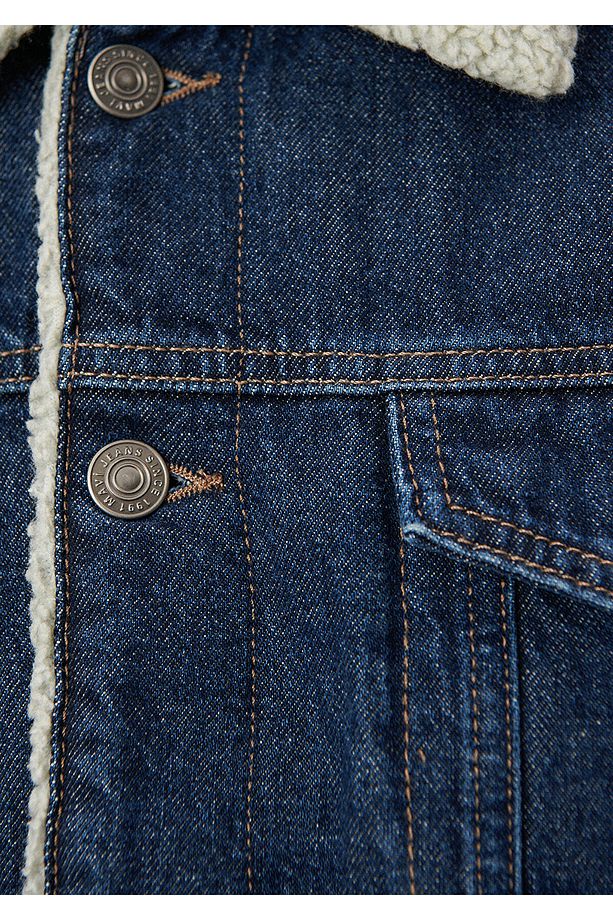 Frank Rinse Sherpa Jean Ceket 0115285837 - 6