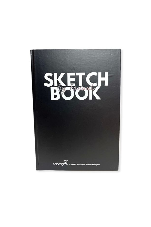 Academy F-8691 Sketch Book A4 Siyah Sert Kapak Eskiz Deft - 1