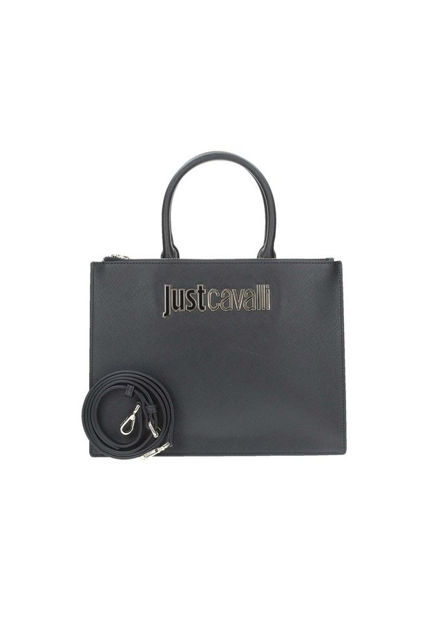 Women's Brand Logo Shoulder Strap Zipper Closure Black Shoulder Bag 77Ra4Bb1Zs766-899