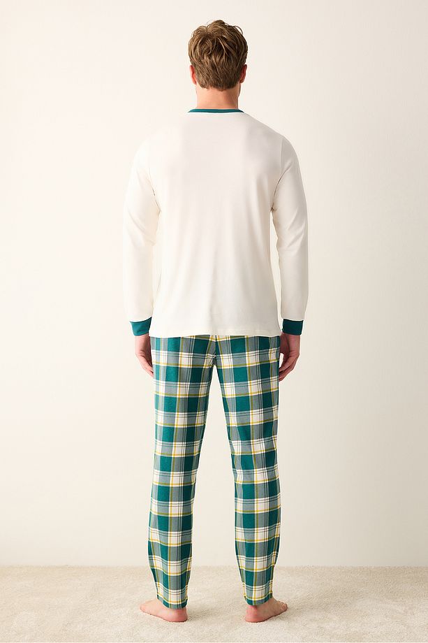 Wake Me Çok Renkli Pantolon Pijama Takımı - 4