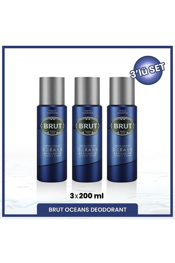 Oceans Erkek Deodorant 200 ml X3 Adet - 1