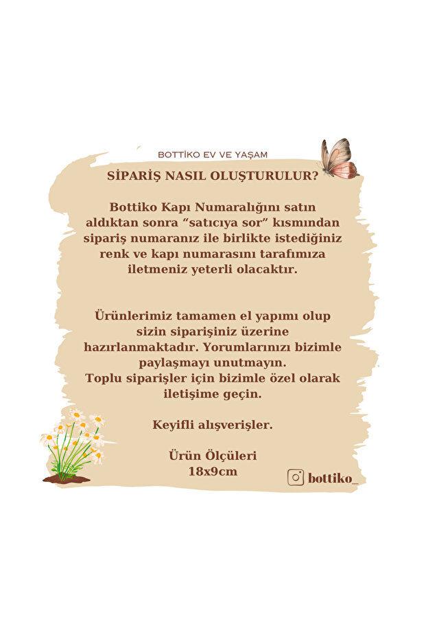 Bottiko Beton Kapı Numaralığı Model2 - 4