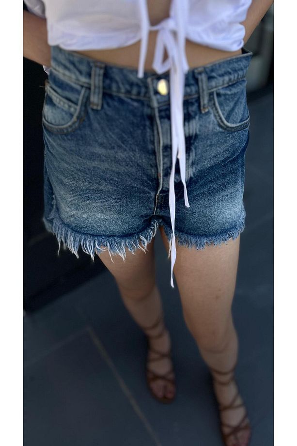 Tasarım Denim Şort Etek - 3