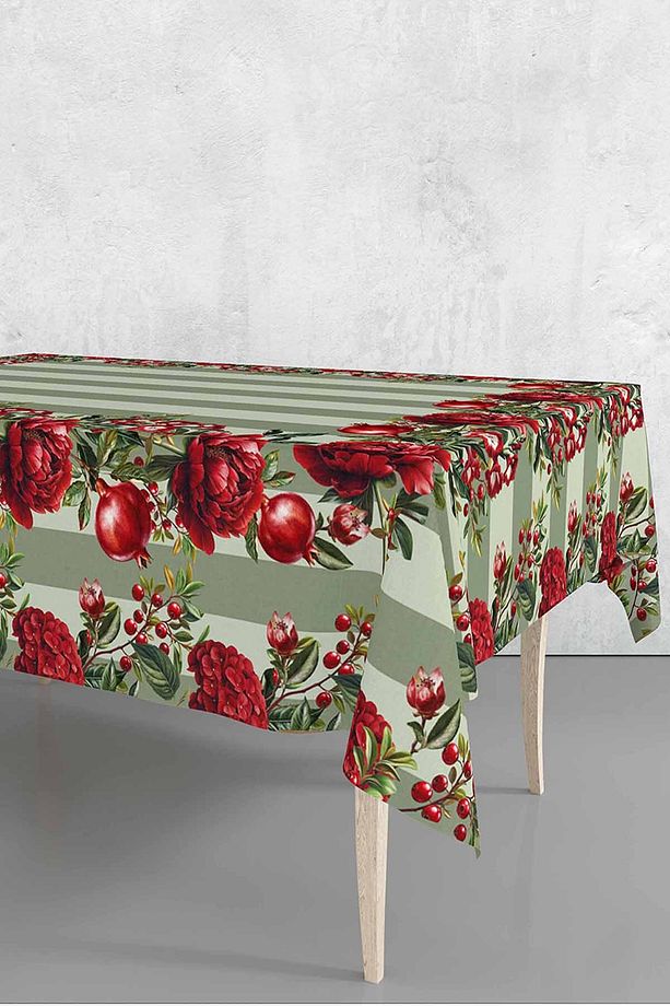 Masa Örtüsü Pomegranate Desenli 140*180 Cm Süet Dokuma - 1