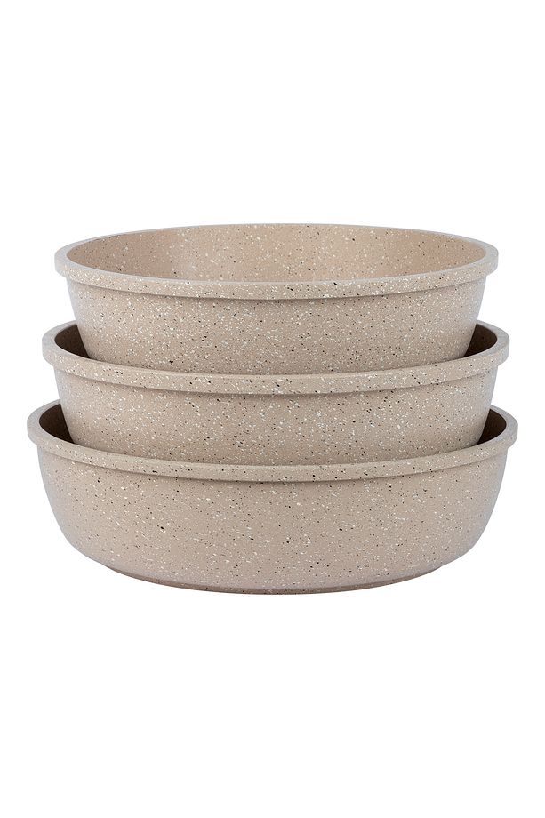 | Yuvarlak Tepsi Set | 3 Parça | Vizon | 28 Cm-30 Cm-32 Cm - 4