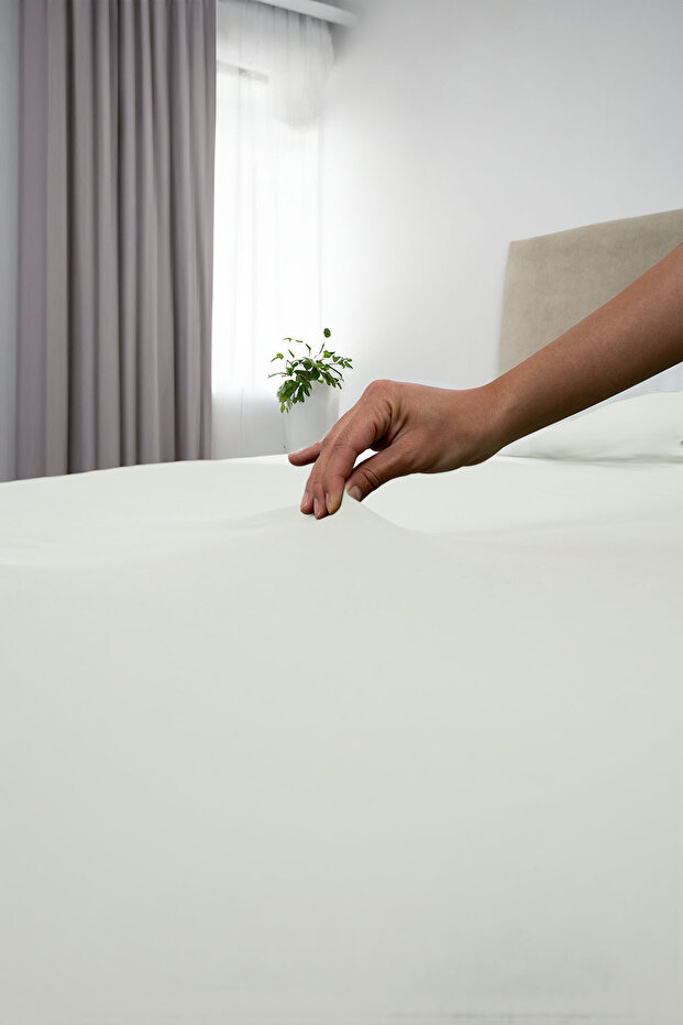 100% Cotton Fitted Sheet - 100X200 cm - 30 cm Edge Height - Organic and Comfortable