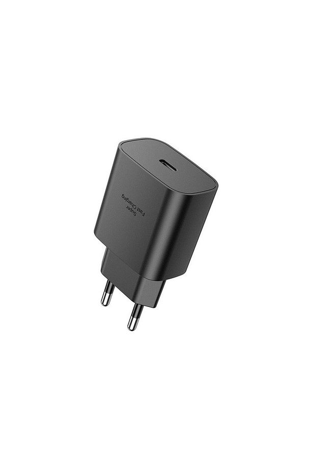 Yeni Nesil PD 25W Süper Hızlı Şarj İos Android Uyumlu Fast Charge Ev Başlık Kafa Siyah - 1
