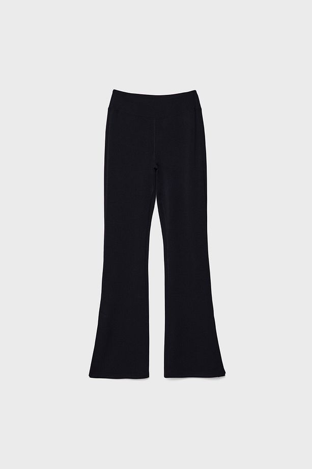 Yumuşak dokulu İspanyol paça pantolon - 6