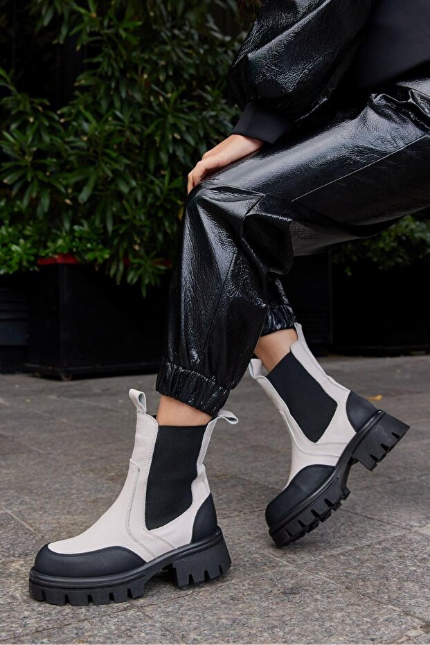 Ginza Bej Hakiki Deri Kadın Bot - 2