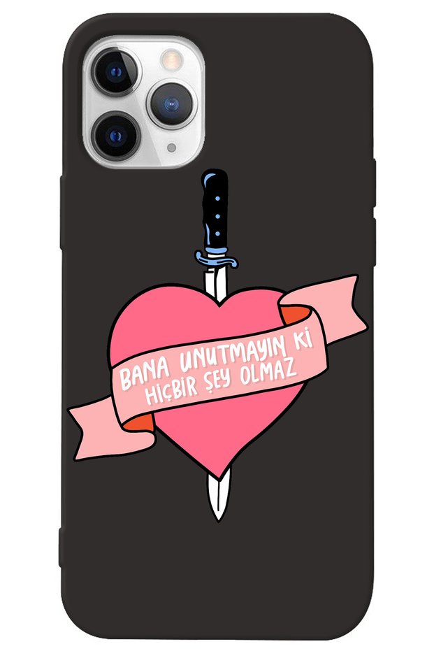 iPhone 14 Pro Max Black Inside Velvet Don'T Forget Girl Power Patterned Silicone Phone Case