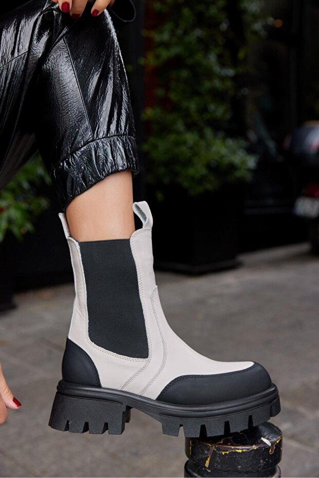 Ginza Bej Hakiki Deri Kadın Bot - 1