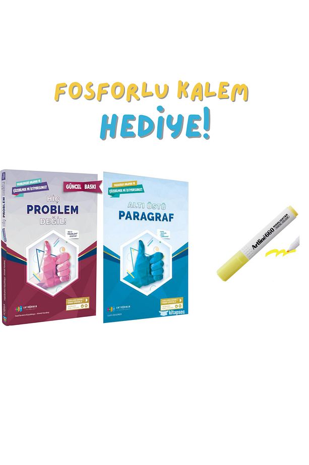 HİÇ PROBLEM DEĞİL - ALTI ÜSTÜ PARAGRAF - FOSFORLU KALEM HEDİYELİ - 1