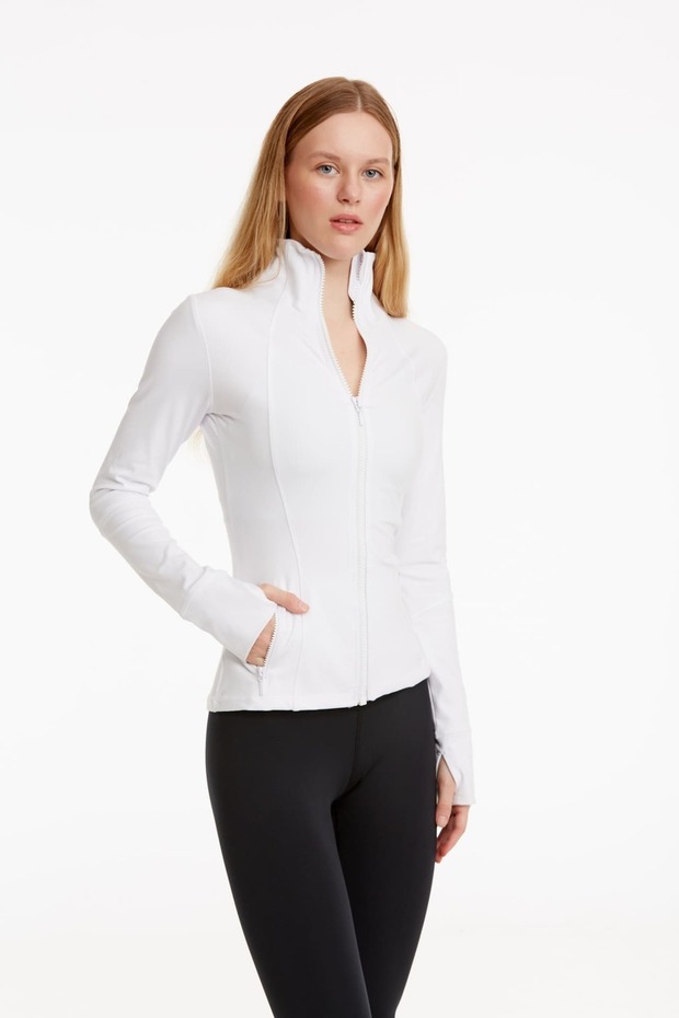 Birdiesmooth - White Pilates Jacket - 4
