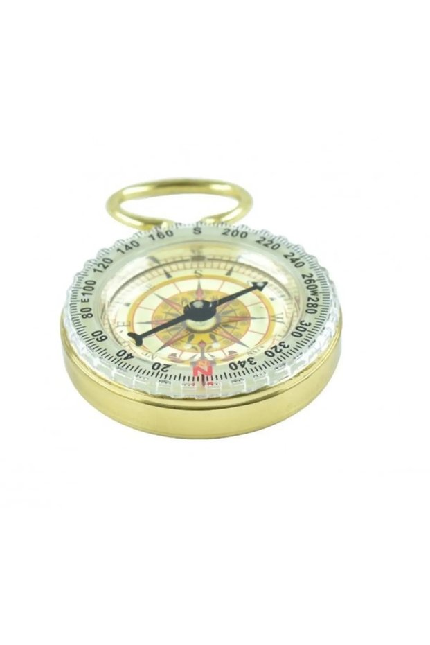 Round Brass Compass - Elegant and Highlighter