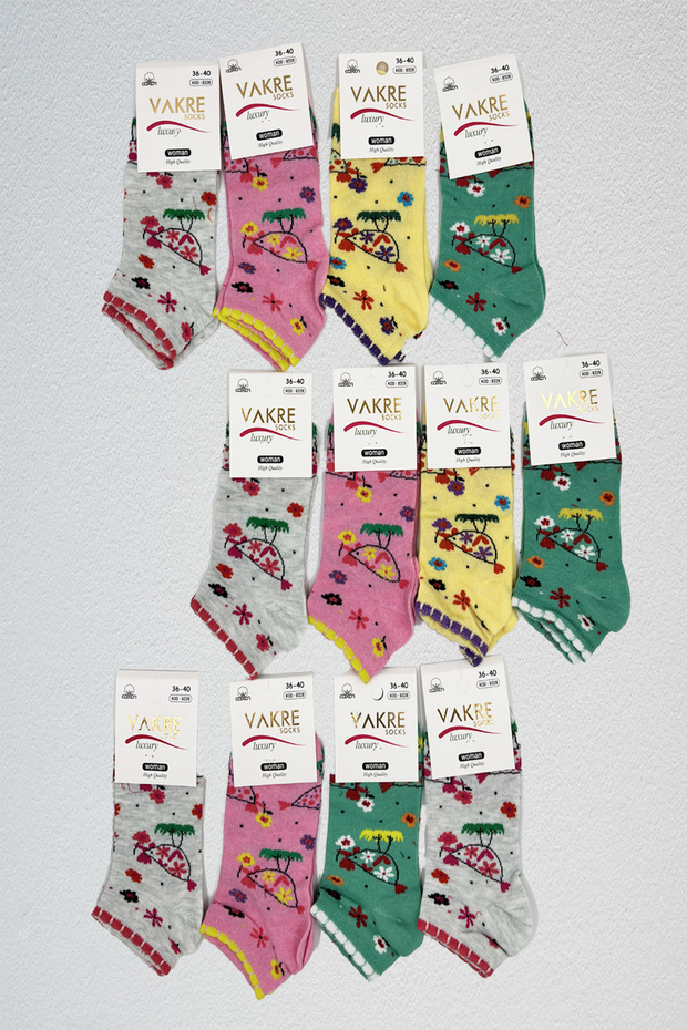 12Likadin Bird Booties - Mixed Color Vkre