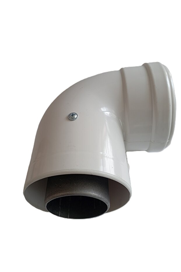 90 Derece Hermetik Kombi Baca Dirseği şofben baca dirseği - 3