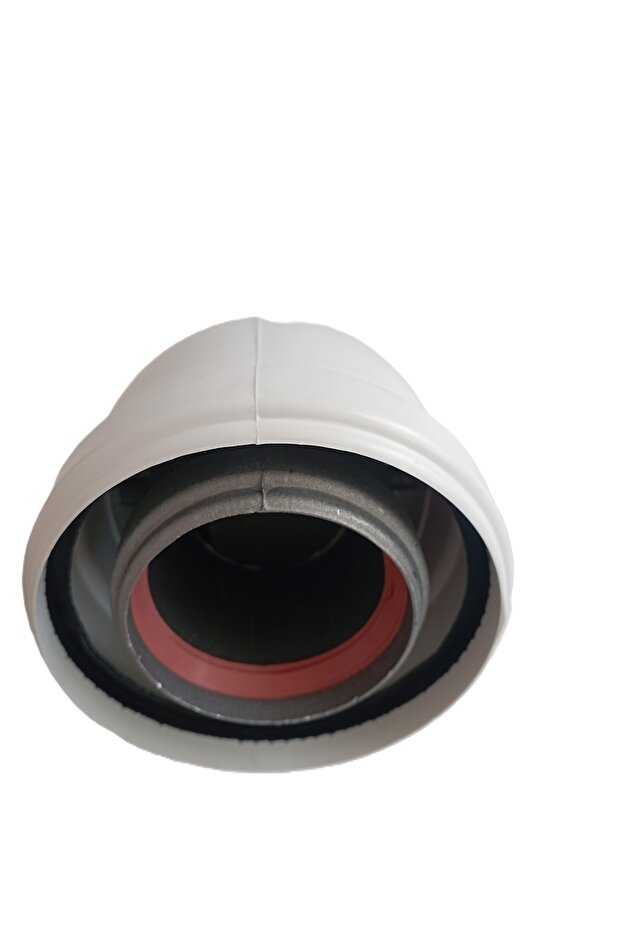 45 derece Hermetik Kombi Baca Dirseği şofben baca dirseği - 3