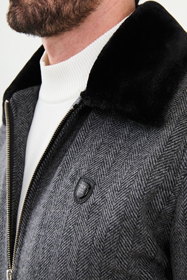 MONT GÖMLEK KÜRKLÜ YAKA - 2