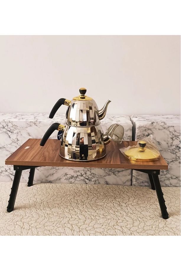 VICALINA Çaydanlık Set 3+1 Model  Alman Markası Paslanmaz Çelik Çaydanlık &Ocak üstü Isıtıcı İthal - 2