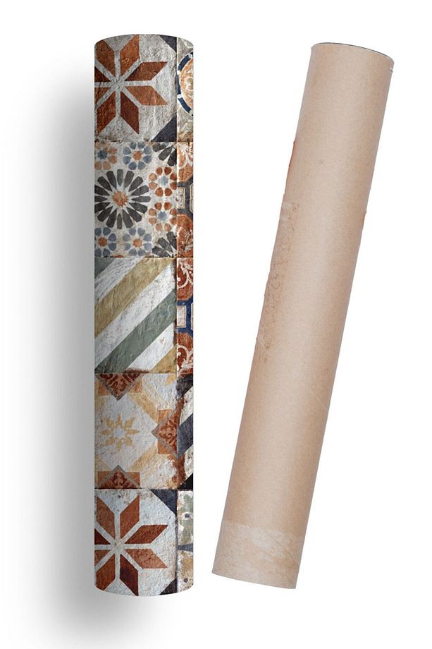 Mutfak Tezgah Arası Kendinden Yapışkanlı Folyo Kaplama Eskitme Taş Desen 60cm X 100cm - 9
