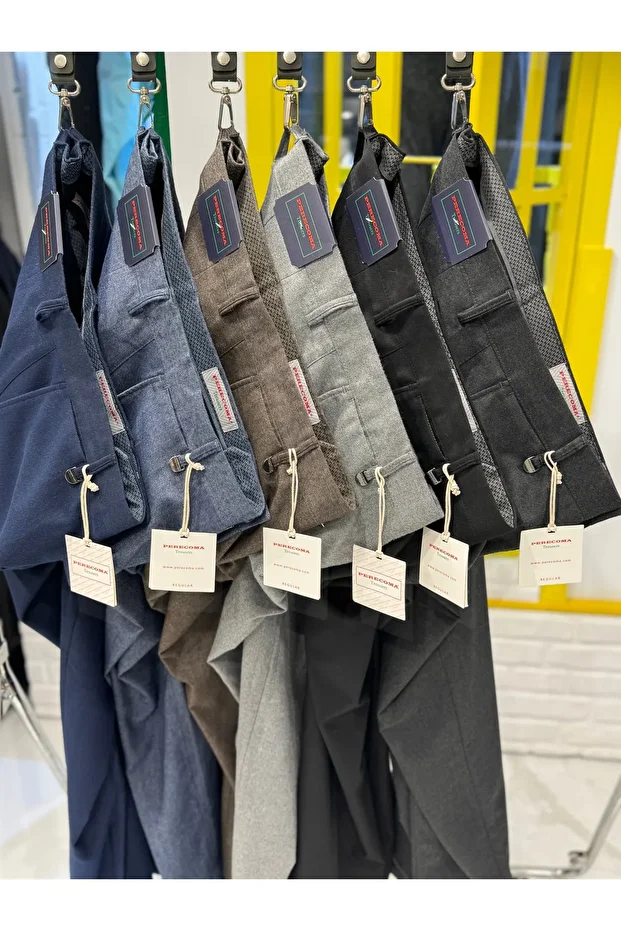 Kışlık Yün Klasik Pantolon - 3