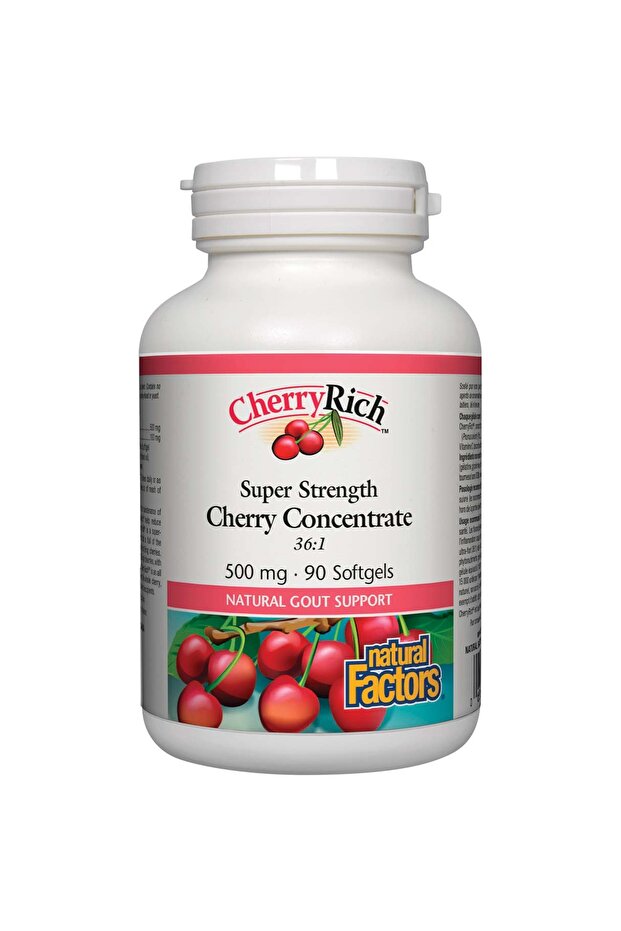 Super Strength Cherry Concentrate, 500 mg, 90 Softgels