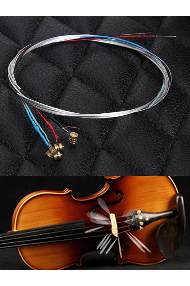 مجموعة كاملة من 4 قطع من أوتار الكمان E-A-D-G الأساسية لاستبدال أوتار الكمان لـ 3/4 و 4/4 كمان موسيقى جديدة... - 7