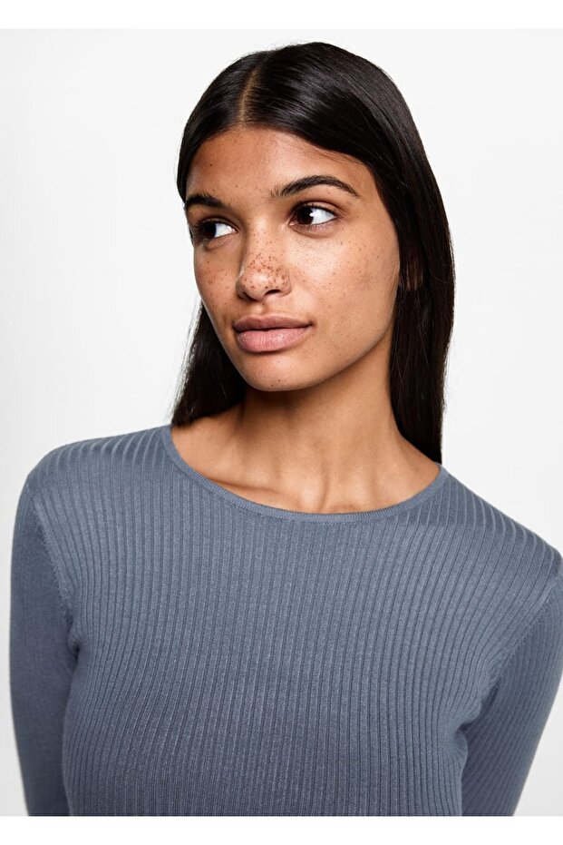 Lastikli Midi Elbise - 8