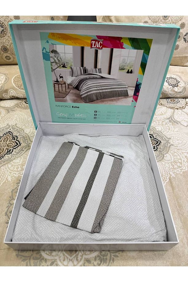 TAÇ PAMUK TEK KİŞİLİK NEVRESİM TAKIMI - 3