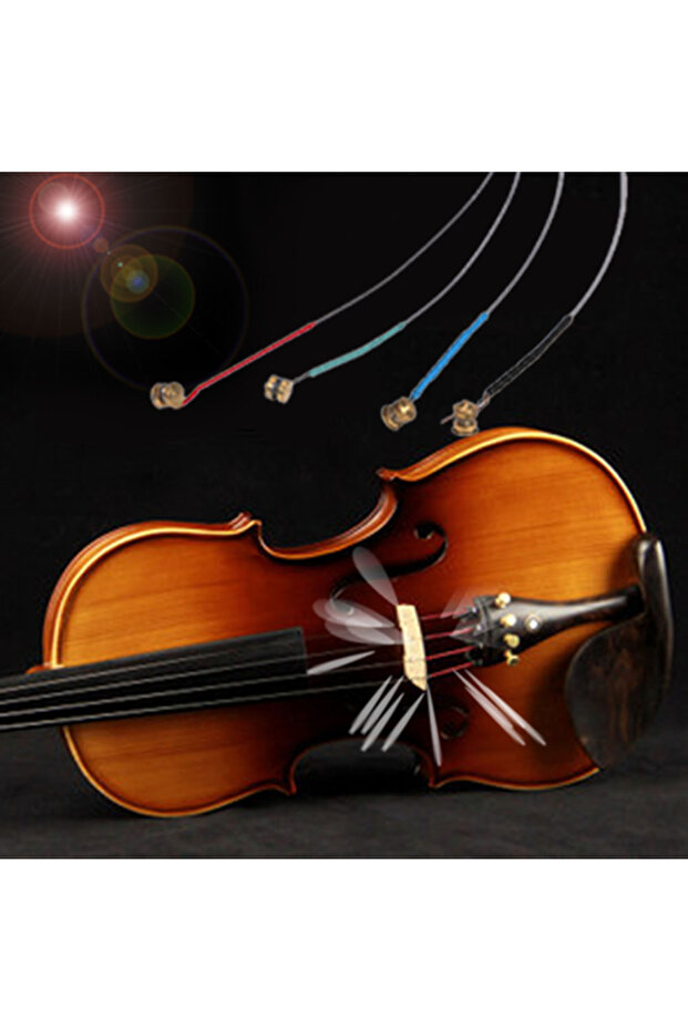 مجموعة كاملة من 4 قطع من أوتار الكمان E-A-D-G الأساسية لاستبدال أوتار الكمان لـ 3/4 و 4/4 كمان موسيقى جديدة... - 4