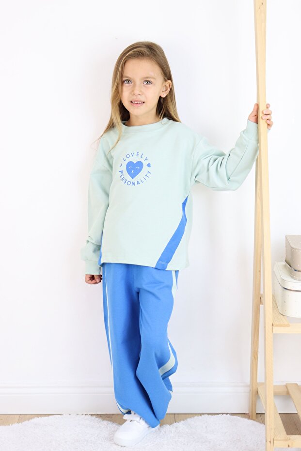 Kız Çocuk İspanyol Paça Basic Takım - 1