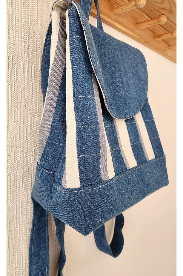Patchwork Kot, Sırt Çantası %100 Handmade - 2
