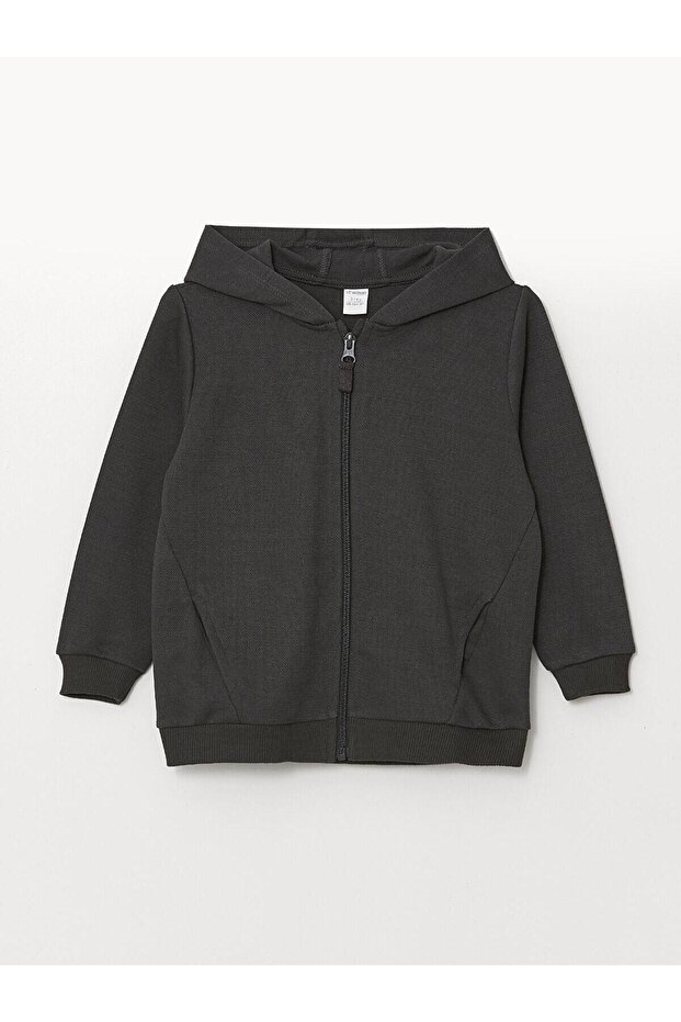 Lcw Kids Hooded Boy Zippered Sweatshirt