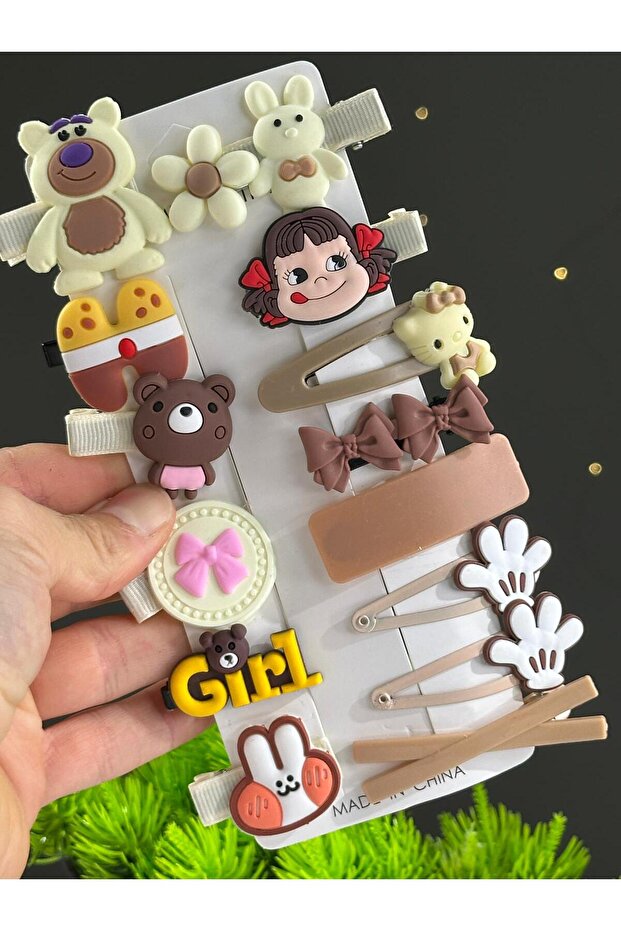 مجموعة إبزيم متعددة بأشكال ملونة عالية الجودة - 3